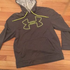 lime green under armour hoodie men's